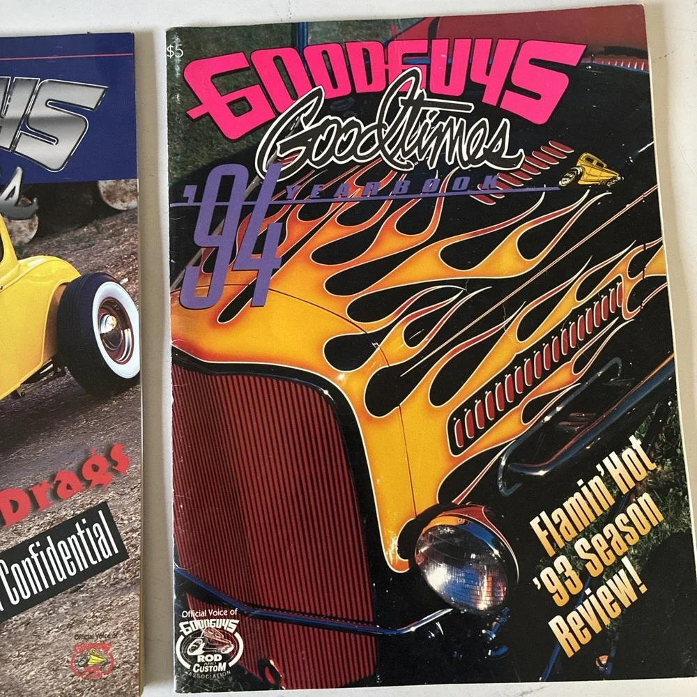 Lot Of 2-Goodguys Goodtimes Car Shows 1994 & 1999 Yearbook Show Season Highlight
